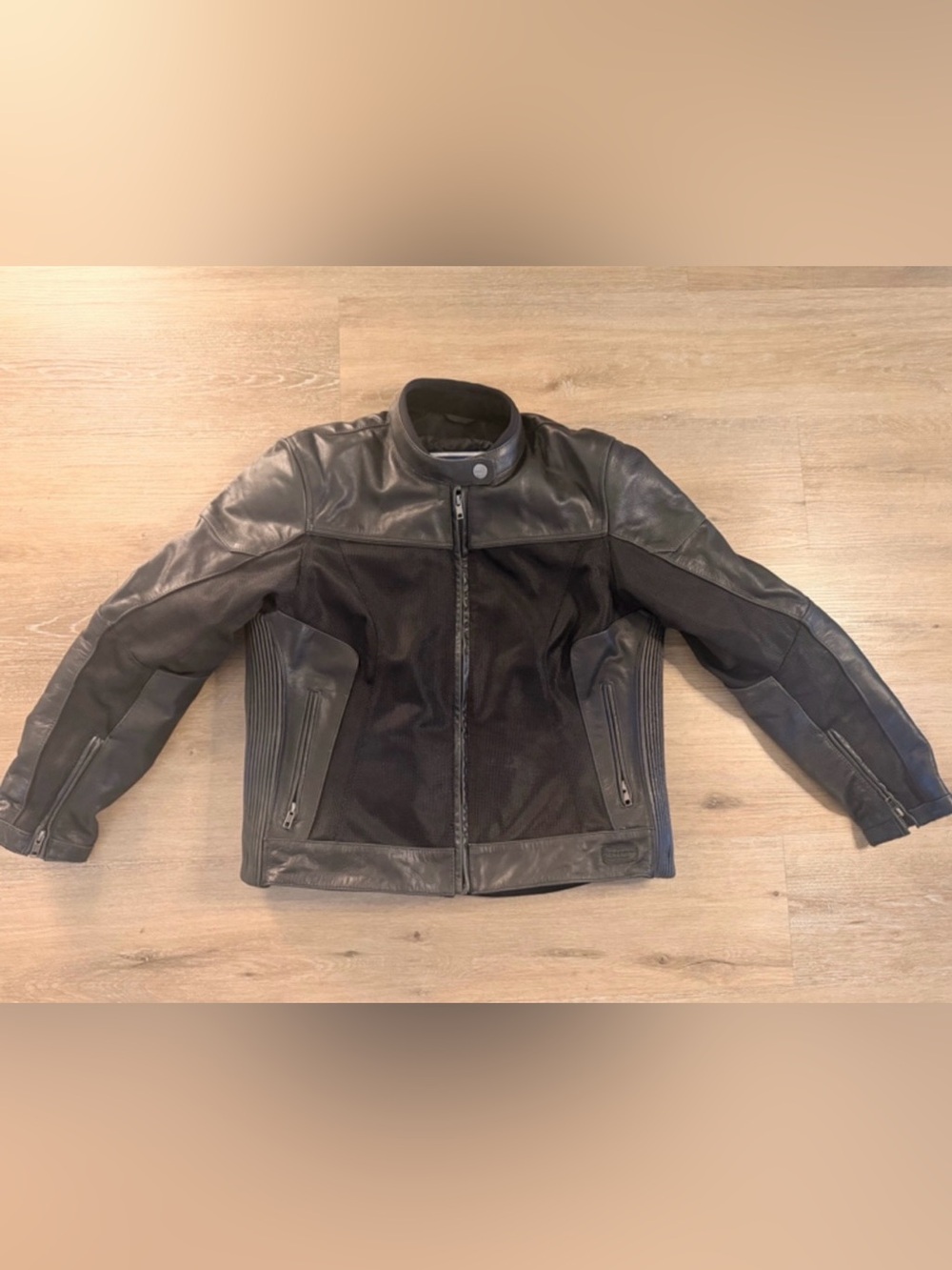 BILT Women's Armored Leather
Mesh Motorcycle Jacket-Size
M-Black